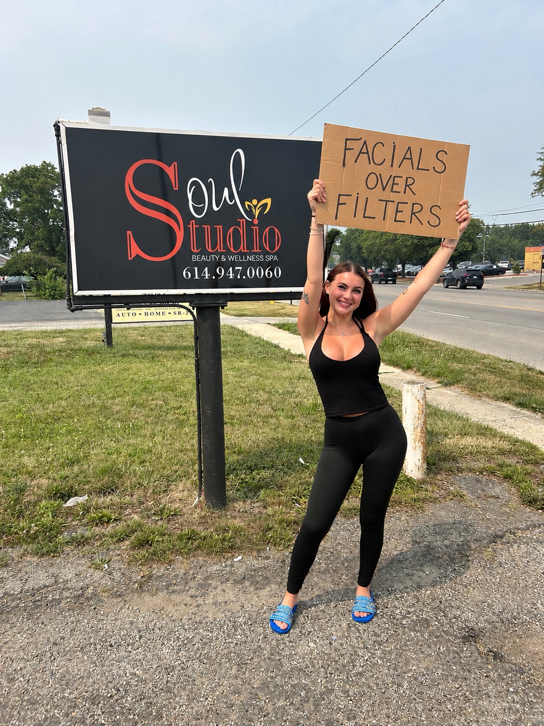 Facials over filters campaign