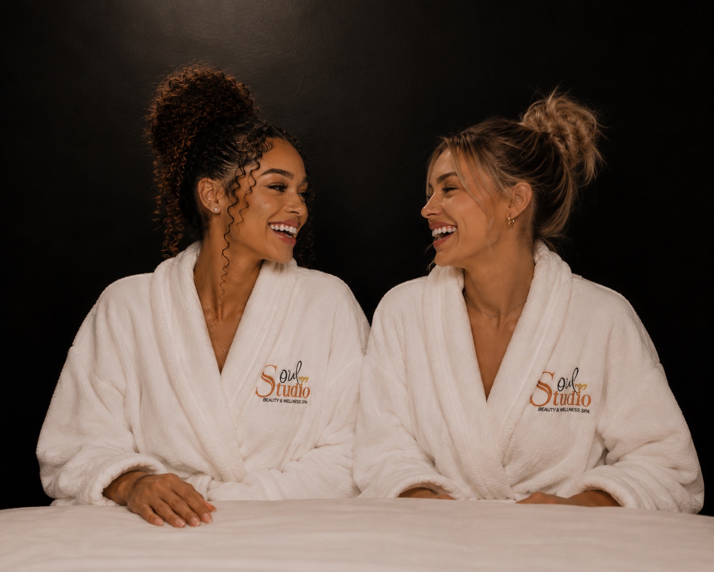 Soul Studio clients relaxing